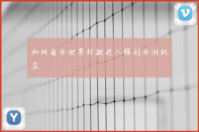 加纳南非世界杯挺进八强创非洲纪录